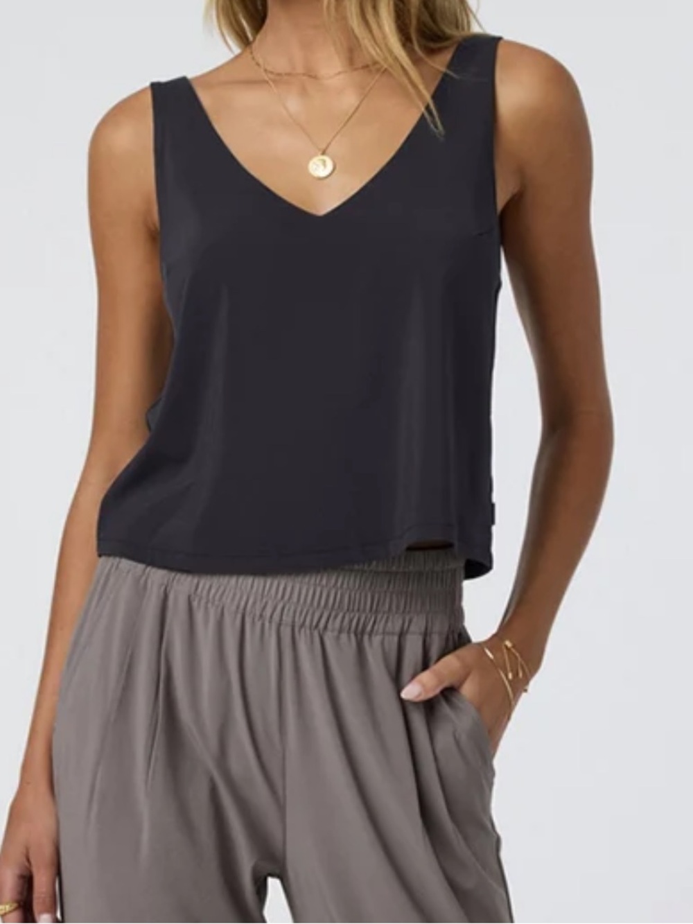 Vuori Villa Cropped Tank Size XS